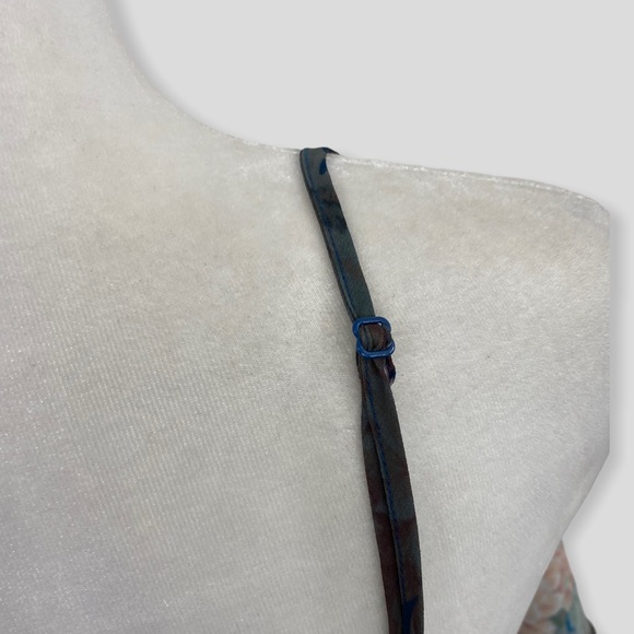 Yumi Kim Blue Floral Cold Shoulder Wrap Dress - Picture 4 of 10